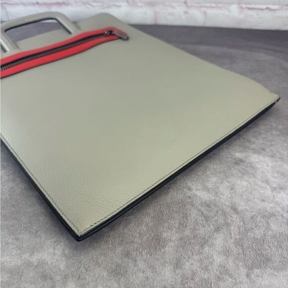 Christian Louboutin Trictrac Portfolio Leather Stud Spike Bag - Picture 7 of 12